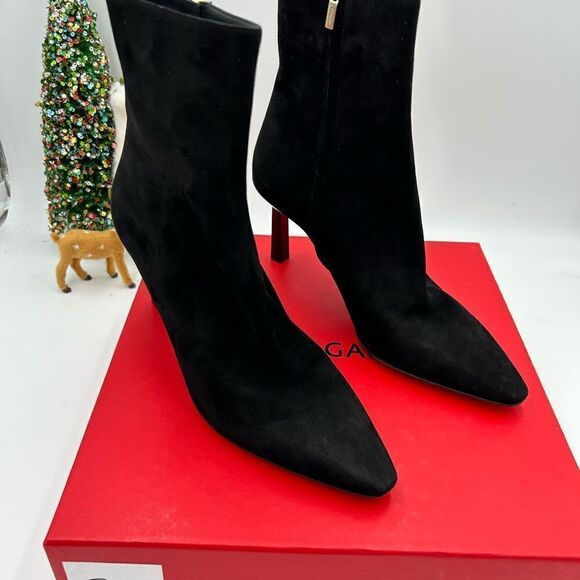 Women’s Salvatore Ferragamo, Janna suede ankle boots size 9 made in  Italy - Picture 2 of 11